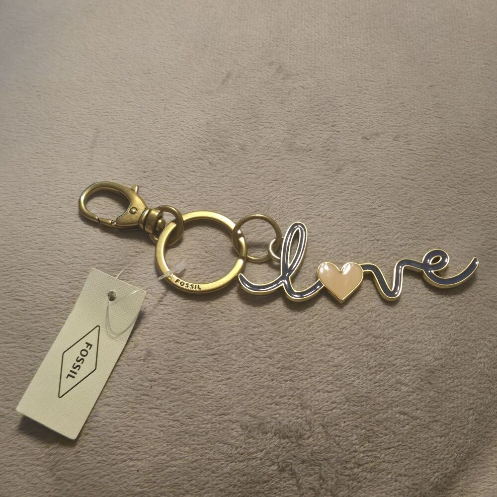Fossil Sofia Keyfob "Love" Key Ring Keychain